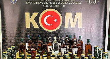 Kilis'te 34 litre kaçak ve sahte alkol ele geçiril: 1 gözaltı