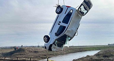 Kırklareli'nde nehre düşen aracın sürücüsü öldü
