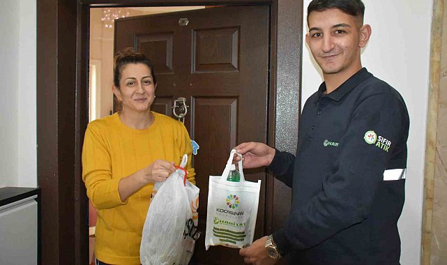 Kocasinan'dan bitkisel atık yağa, temizlik seti hediye