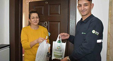 Kocasinan'dan bitkisel atık yağa, temizlik seti hediye