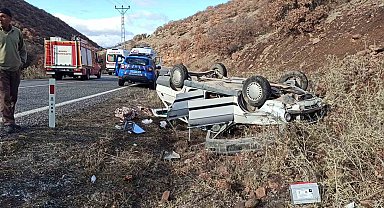 Kontrolden çıkan otomobil takla attı: 4 yaralı