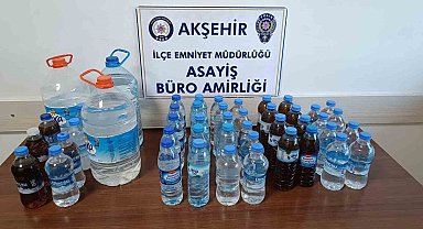 Konya'da sahte içki operasyonu: 3 gözaltı