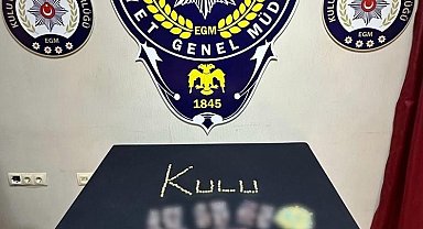 Konya'da şüphe üzerine durdurulan araçtan uyuşturucu zulası çıktı