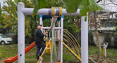 Köşk'te çocuk parkları yenileniyor