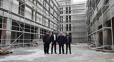 Kütahya 30 Ağustos İş Merkezi ve Zanaat Çarşısı inşaatında sona yaklaşıldı
