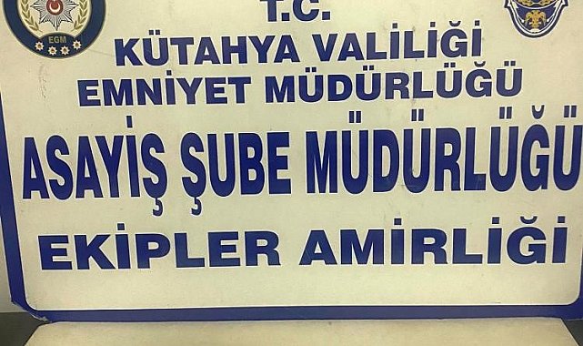 Kütahya'da bir şahsın üzerinde uyuşturucu ele geçirildi