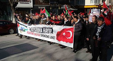 Kütahya'da Filistin'e destek yürüyüşü