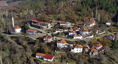 Kuyucak'taki evler tek renge büründü