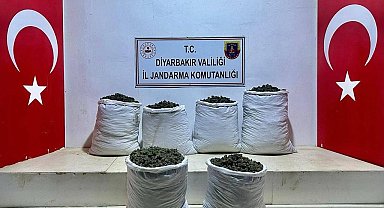 Lice'de 3 ayrı noktada 79 kilo esrar ele geçirildi