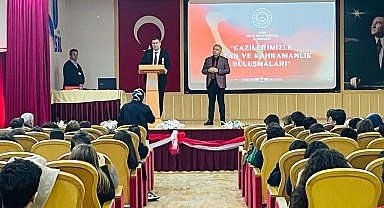 Liseli gençler, gazilerle bir araya geldi