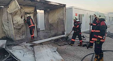 Malatya'da konteyner yangını