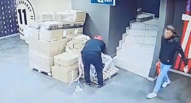 Maltepe'de müşteri gibi gelip yangın tüpünü çaldı