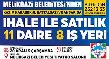 Melikgazi Belediyesi'nden ev ve işyeri almak isteyenlere büyük yatırım fırsatı