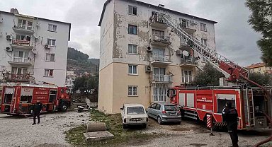 Menteşe'de korkutan ev yangını