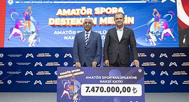 Mersin Büyükşehir Belediyesinden amatör kulüplere 7 milyon 470 lira destek