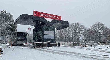 Meteoroloji uyarmıştı: Kırklareli'nin yüksek kesimlerinde kar etkili oluyor