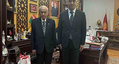 MHP Lideri Bahçeli'ye konuk oldu