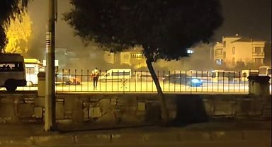Milas'ta garaj içinde drift yapan sürücüye polis baskını