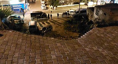 Milas'ta toprak kayması