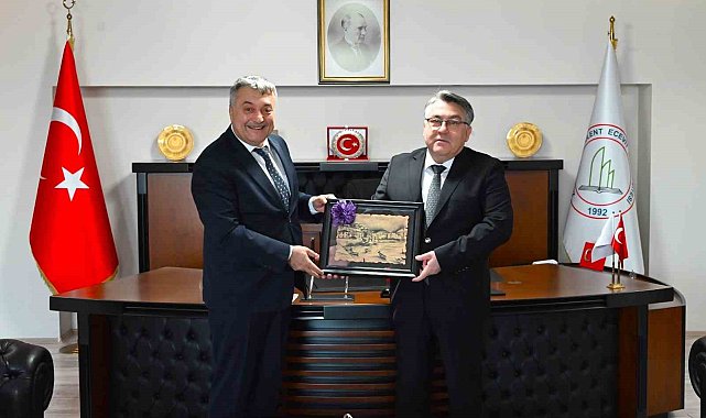 Milli Eğitim Müdürü Bozkan'dan Rektör Özölçer'e iade-i ziyaret