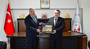 Milli Eğitim Müdürü Bozkan'dan Rektör Özölçer'e iade-i ziyaret