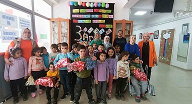 Minik öğrenciler özel öğrencileri unutmadı