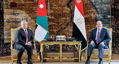 Mısır Cumhurbaşkanı es-Sisi ile Ürdün Kralı Abdullah Kahire'de bir araya geldi