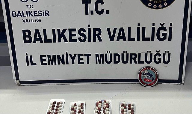 Montunun cebinde 54 adet uyuşturucu hap ele geçirildi