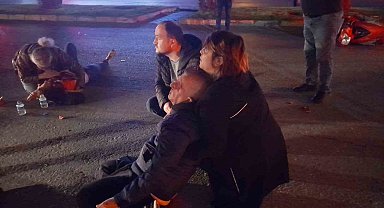Motosikletin çarptığı Alman uyruklu kadın ve sürücü yaralandı