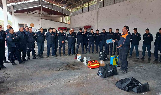 Muğla Büyükşehir İtfaiyesi'ne kimyasal tehlikeler eğitimi verildi