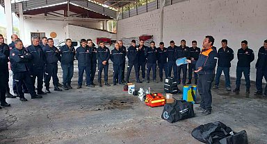 Muğla Büyükşehir İtfaiyesi'ne kimyasal tehlikeler eğitimi verildi