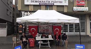 Muş'ta annelerin evlat nöbeti devam ediyor