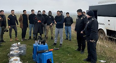 Muş'ta göz yaşartıcı gazlar ve gaz maskelerinin kullanım kursu verildi