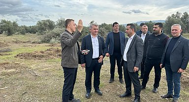 Mustafa Canbey Edremit'de yatırımları yerinde inceledi