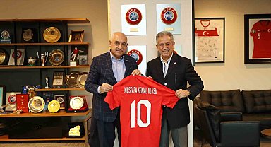 Mustafa Kemal Ulusu'dan, Mehmet Büyükekşi'ye ziyaret