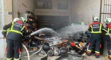 Nazilli'de sıralı otogaz sistemleri yapan iş yerinde patlama: 1 yaralı