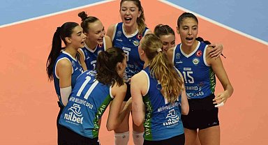 Nilüfer'in sultanları CEV Challenge Cup'ta çeyrek finale yükseldi