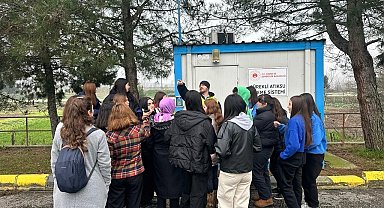 Öğrenciler atık suyun yolculuğuna tanıklık etti