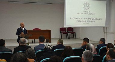 Okul ve kurum yöneticilerine "Protokol ve Sosyal Davranış Kuralları" konulu seminer