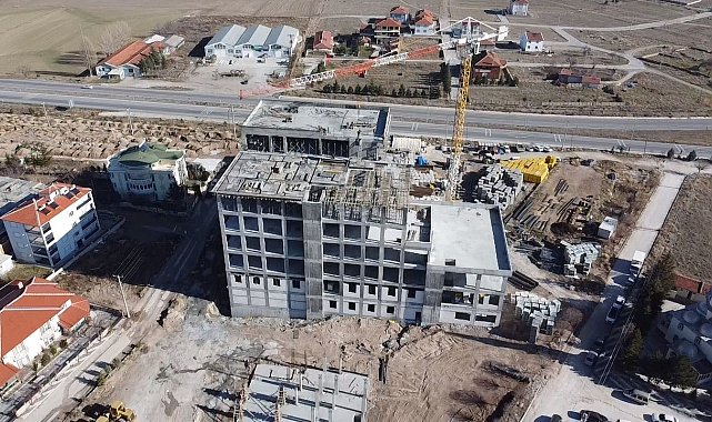 Ölümüne inşaat çalışması dron ile görüntülendi