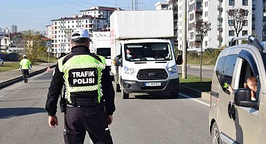 Ordu'da bir haftada 13 bine yakın araç denetlendi