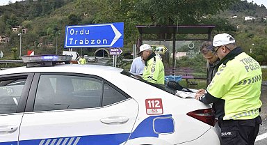 Ordu'da bir haftada 15 binden fazla araç denetlendi