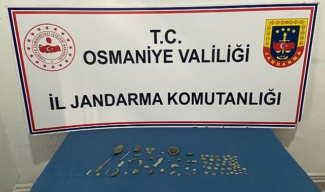 Osmaniye'de jandarma ekiplerinden tarihi eser operasyonu