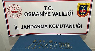 Osmaniye'de jandarma ekiplerinden tarihi eser operasyonu
