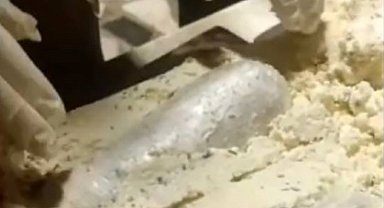 Osmaniye'de peynir bidonunun içerisinde uyuşturucu madde ele geçirildi