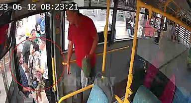 Otobüs şoförü, tartakladığı kadın yolcuyu araçtan indirdi: O anlar kamerada