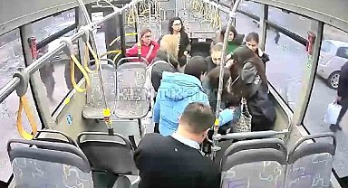 Otobüste rahatsızlanan hamile kadını şoför hastaneye yetiştirdi