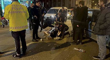 Otomobil ile motosiklet çarpıştı: 2 yaralı