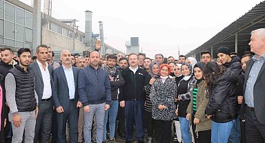 Öz İplik İş Sendikası Genel Başkanı Ay, Şanlıurfa'da tekstil işçileriyle bir araya geldi