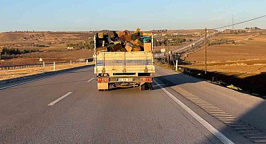 Patlak lastikle kilometrelerce yol kat etti